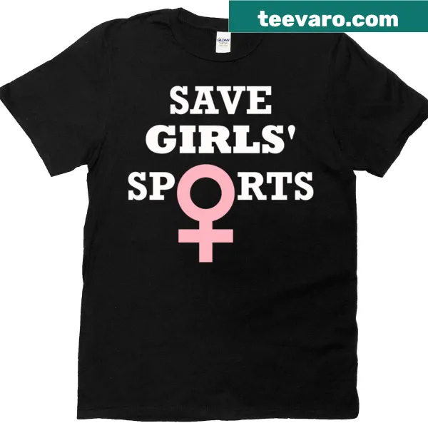 T-shirt with text supporting girls in sports and biological females