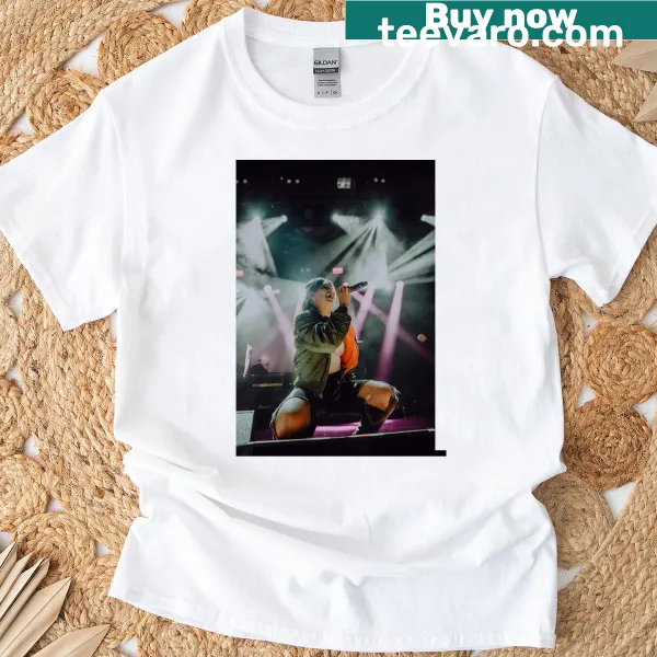 Whimsical typography design about sleigh bells on a T-shirt.