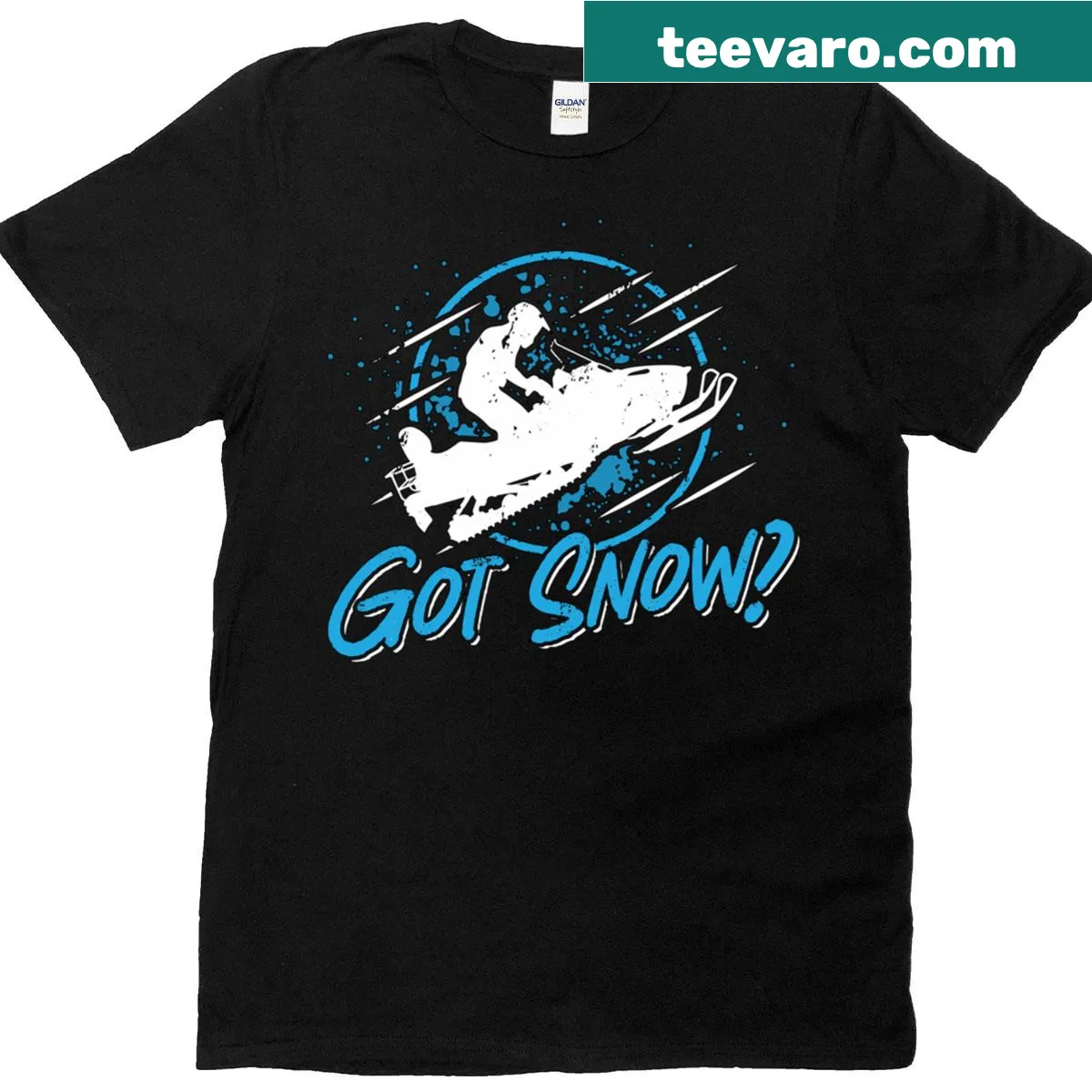 T-shirt featuring 'Got Snow' graphic for snow lovers — on a men's t-shirt