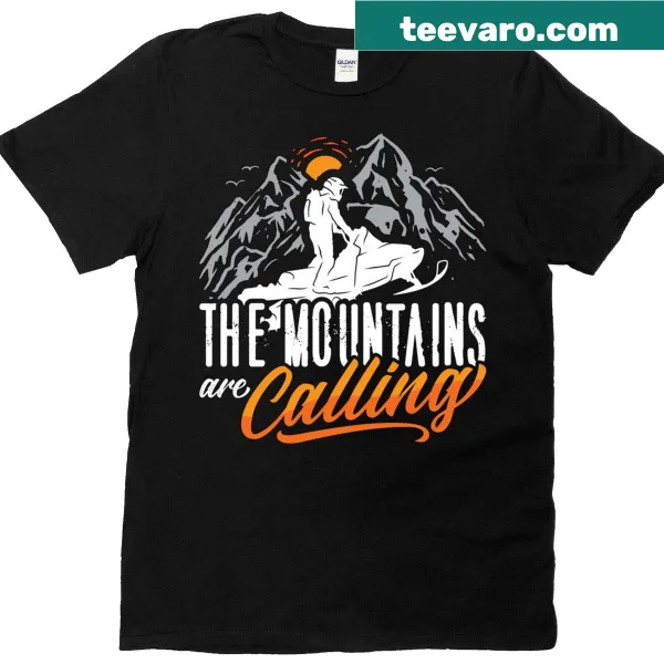 Motivational motorsport t-shirt with mountain theme