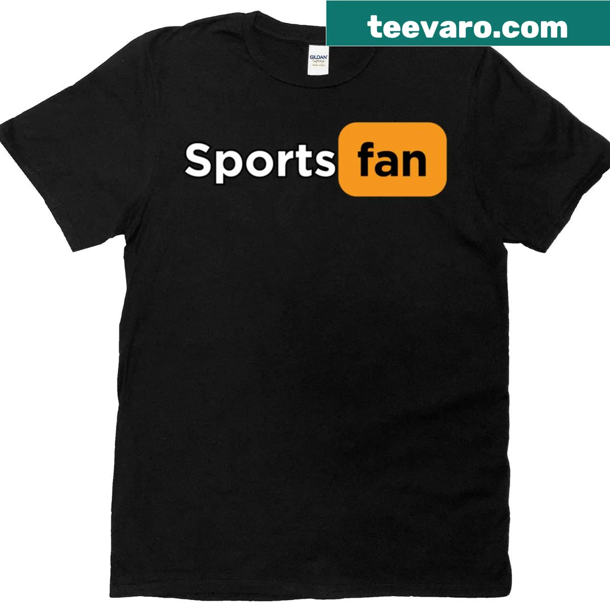 Playful sports fan T-shirt with fun graphic — on a men's t-shirt