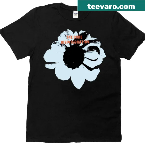 The Cure Disintegration logo t-shirt with bold graphic design