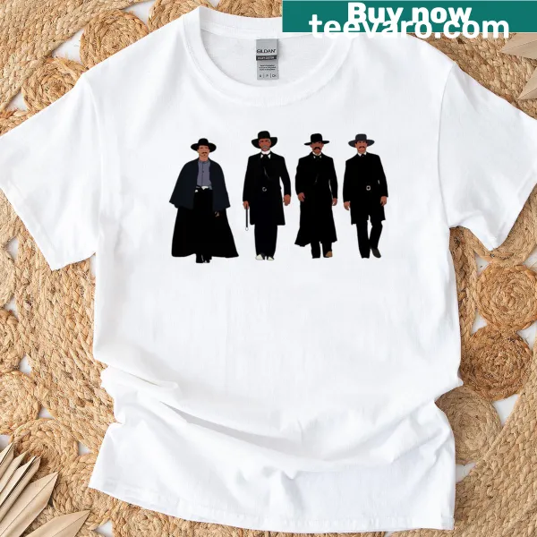 Retro T-shirt featuring classic Western motifs honoring Tombstone