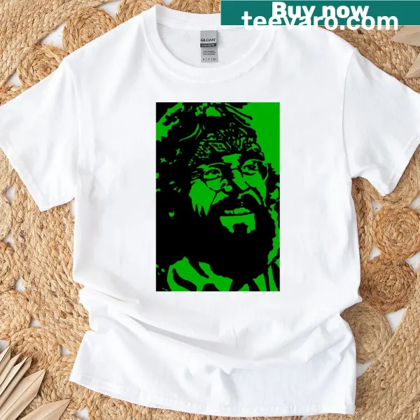 Vintage-style Tommy Chong graphic T-shirt celebrating comedy culture