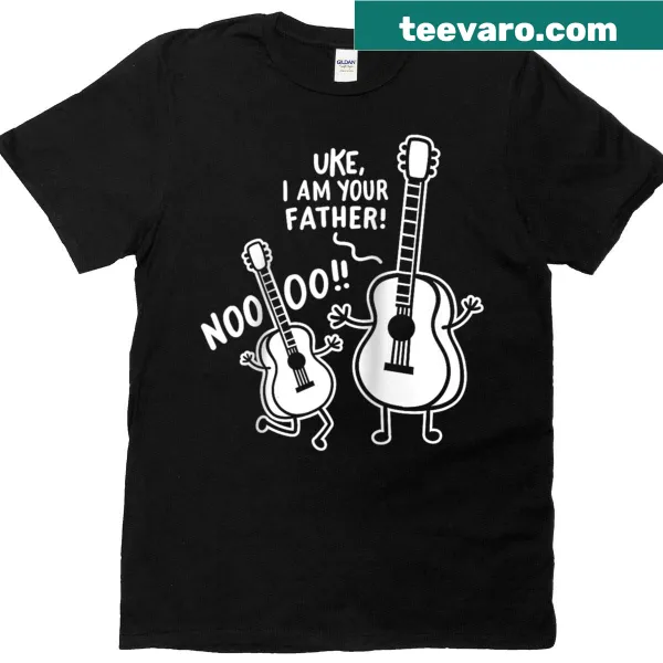 Funny Uke I Am Your Father design on a raglan baseball tee