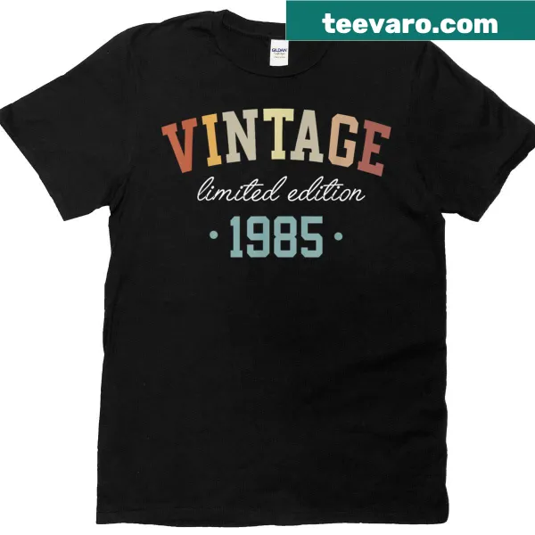 Vintage 1985 t-shirt celebrating 40 years with iconic design