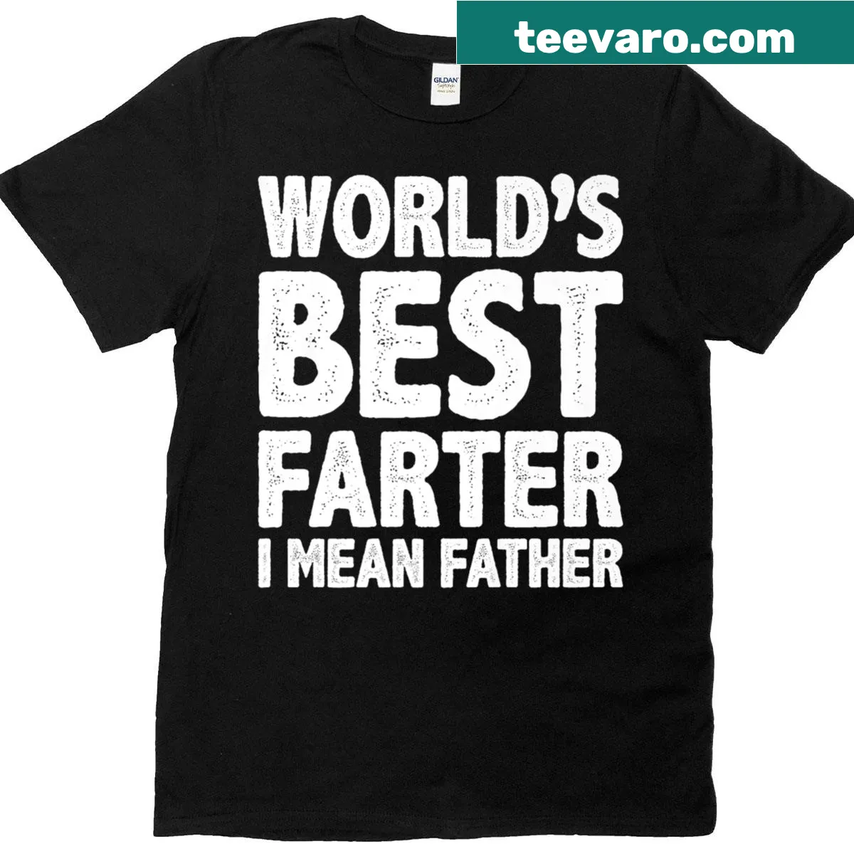 Funny vintage-style Father's Day t-shirt with humorous text — on a men's t-shirt