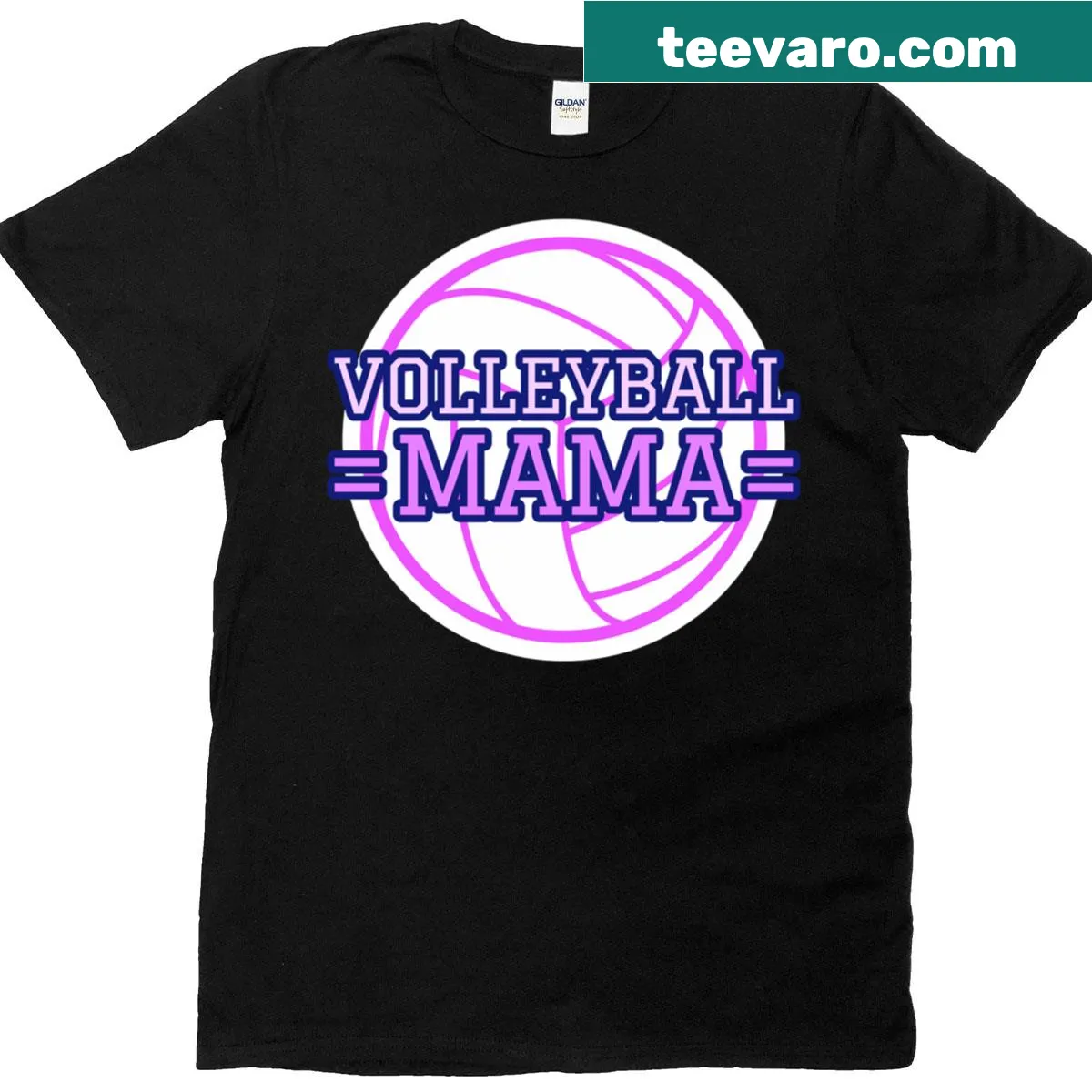 Oversized t-shirt for moms featuring 'Volleyball Mama' in vintage style. — on a men's t-shirt