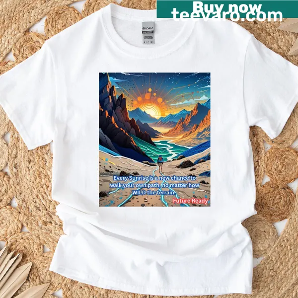 Inspirational T-shirt with the phrase 'Walk Your Own Path' in bold typography.