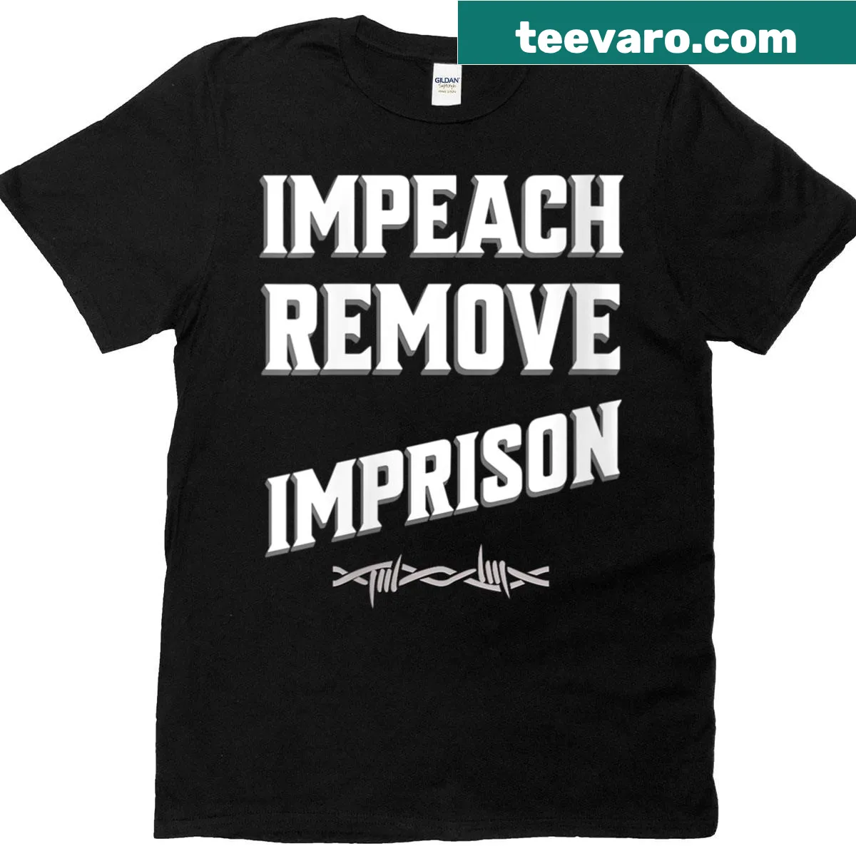 Bold political shirt with a call to action about democracy. — on a men's t-shirt