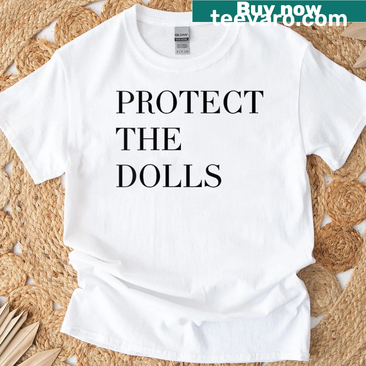 Pride statement t-shirt with bold text for women — on a men's t-shirt
