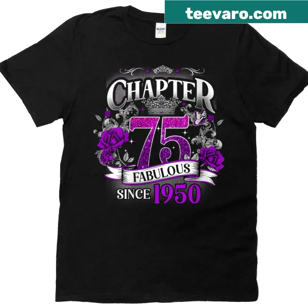 Fabulous Since 1950 T-shirt for 75th birthday celebrations