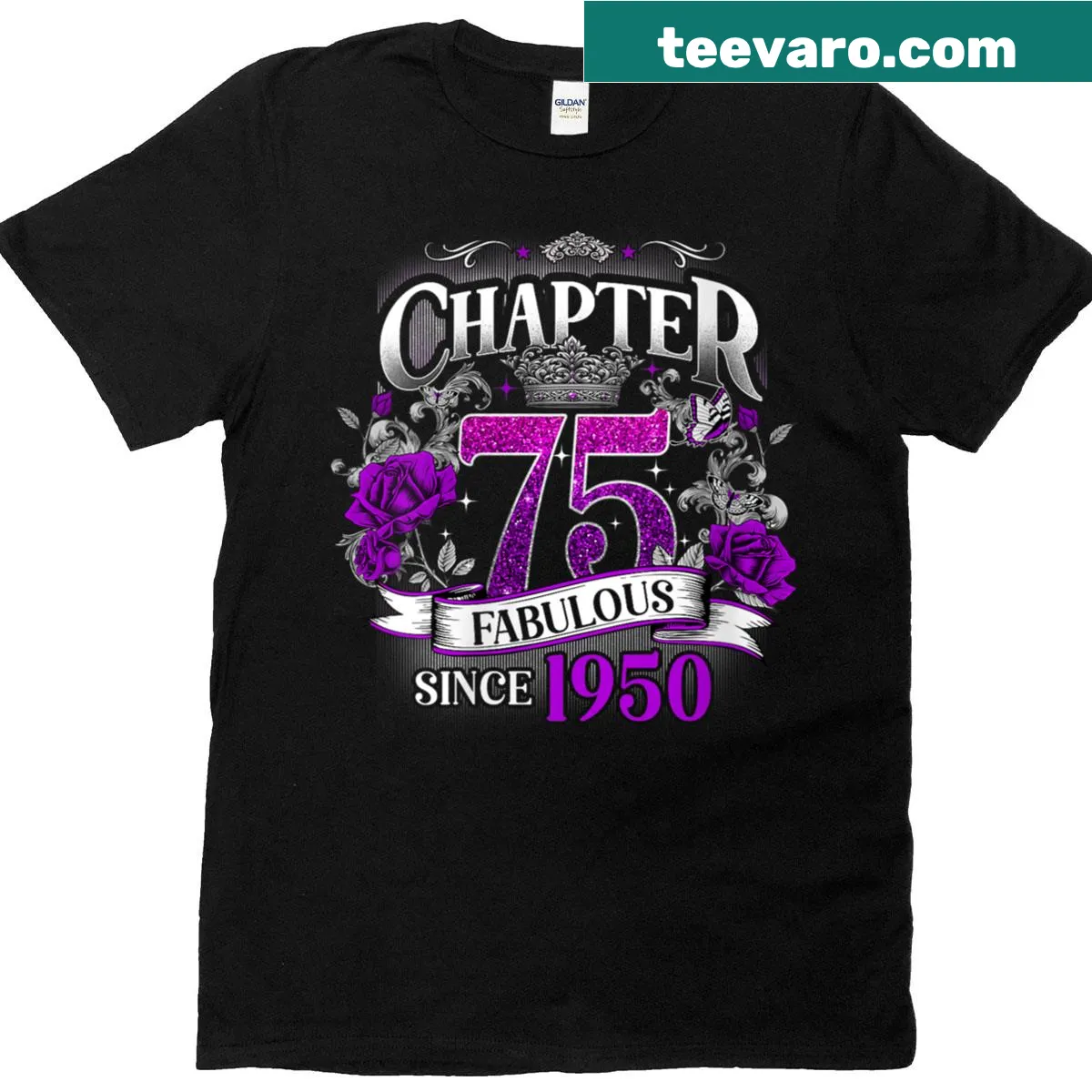 Fabulous Since 1950 T-shirt for 75th birthday celebrations — on a men's t-shirt