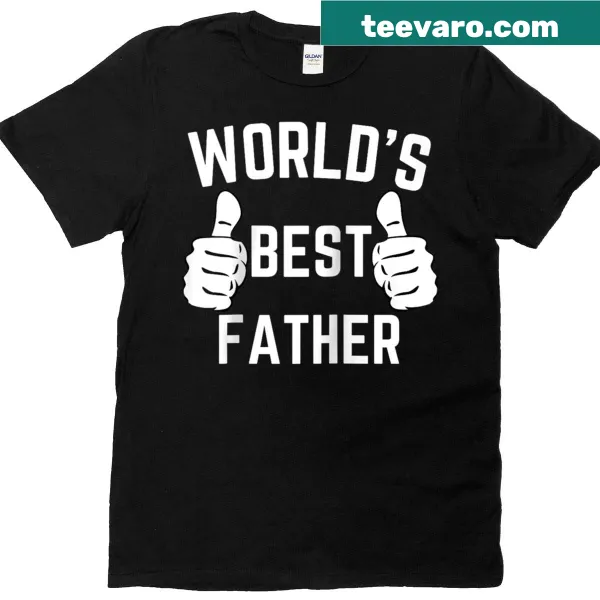 Funny Father's Day T-shirt boasting 'World's Best Dad'