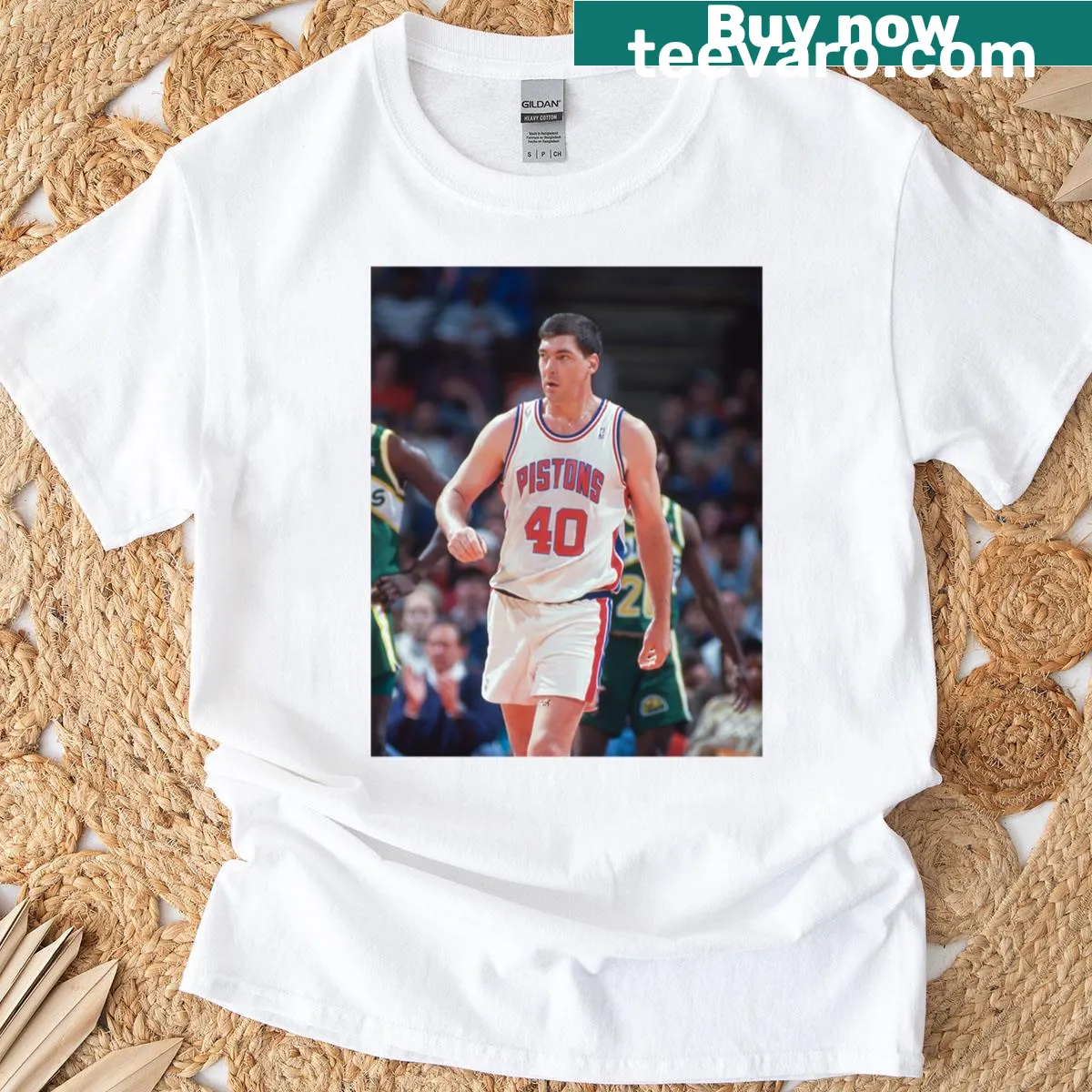 Bill Laimbeer t-shirt with bold typography featuring his name — on a men's t-shirt