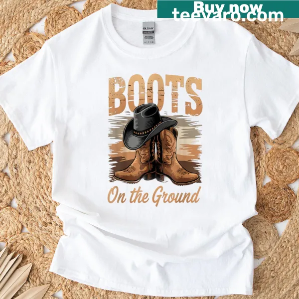 T-shirt with line dancing graphics for cowgirls