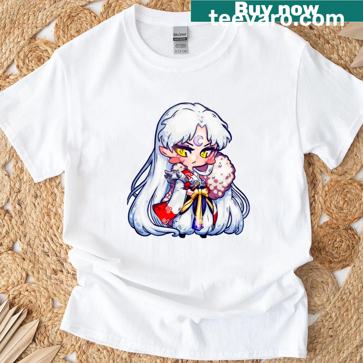 Chibi Shessomaru illustration on T-shirt — on a men's t-shirt