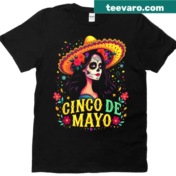Cinco De Mayo T-shirt with festive typography