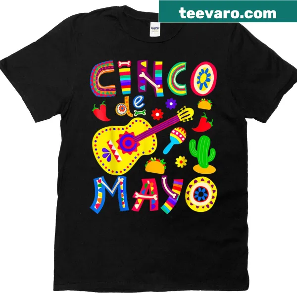 Cinco De Mayo Fiesta Squad T-shirt for men and women celebrating together.
