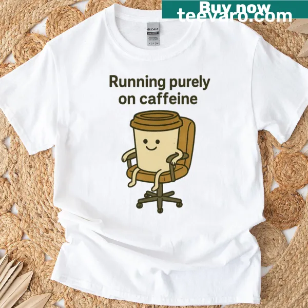 Simple Coffee T-shirt with bold typography design for coffee lovers