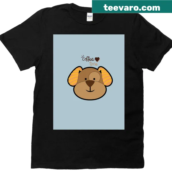 Graphic T-shirt with 'Coffee Time' text for coffee lovers