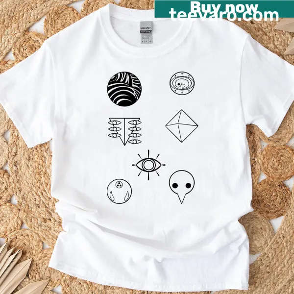 Illustration of Evangelion Angels on a T-shirt