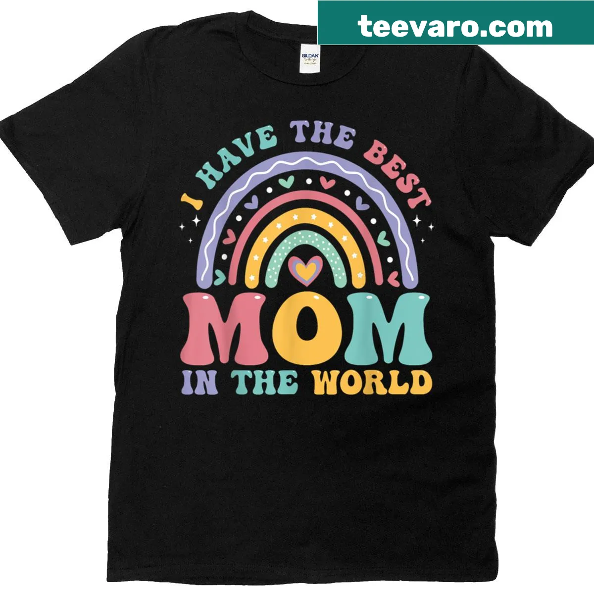 Kids T-shirt declaring 'I Have The Best Mom In The World' — on a men's t-shirt