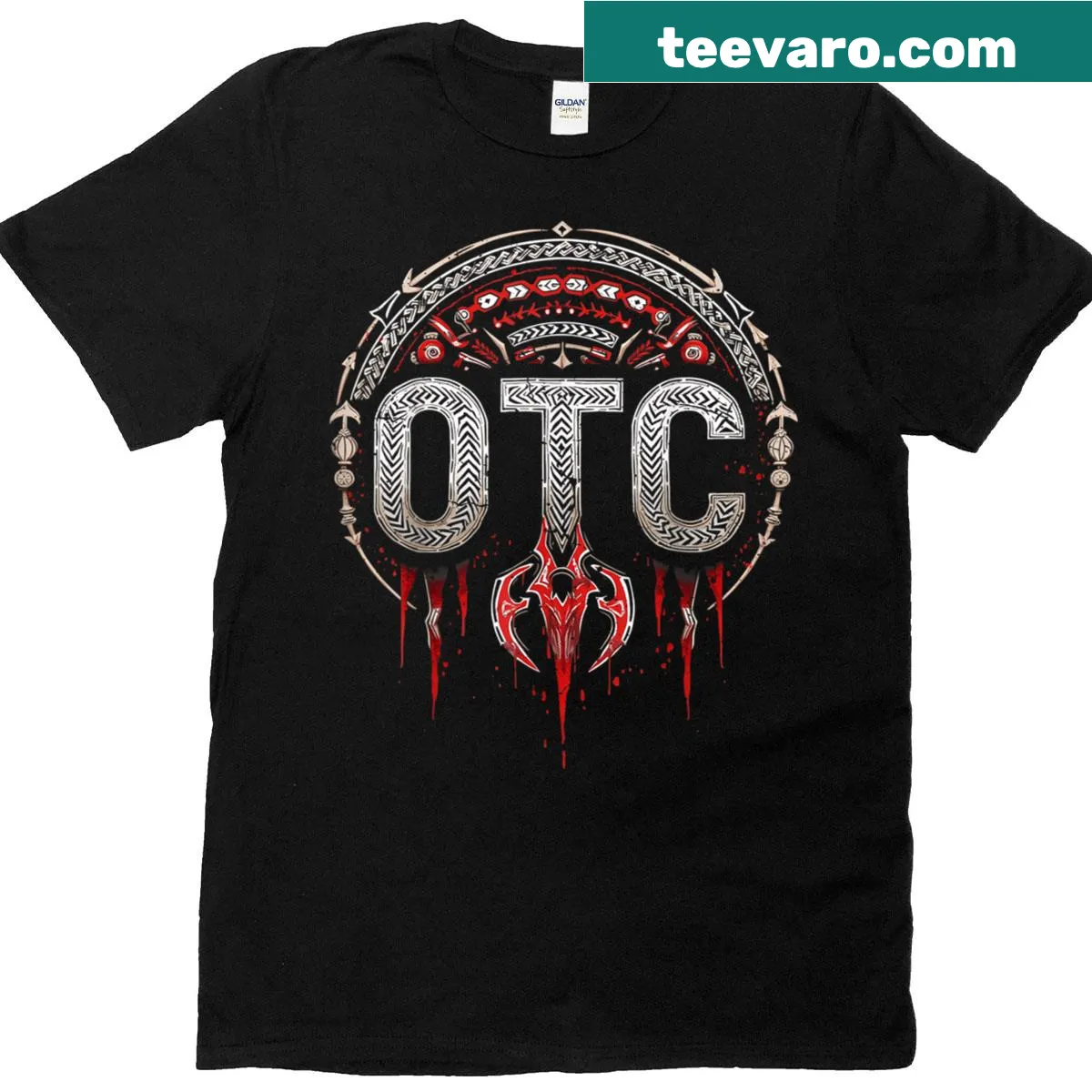 Wrestling-themed T-shirt with Roman wrestler graphic — on a men's t-shirt