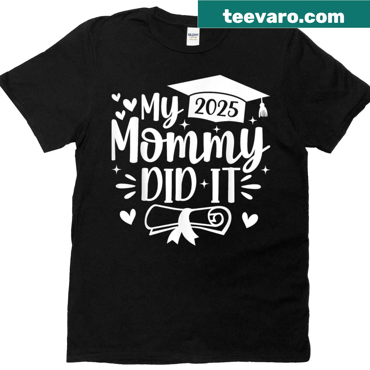 T-shirt celebrating mom's achievements with 'My Mommy Did It' — on a men's t-shirt