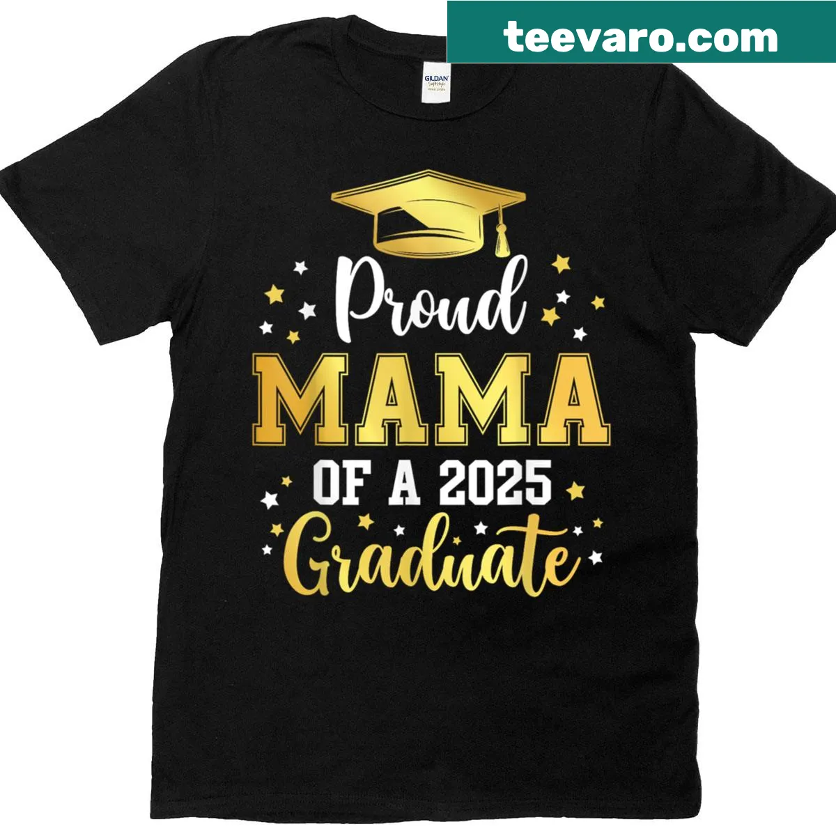 Proud Mama of a 2025 Graduate T-shirt — on a men's t-shirt