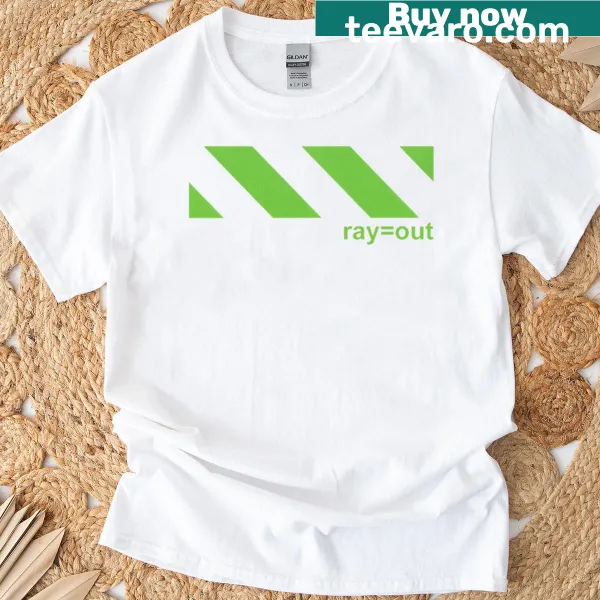 Stylish Rayout typographic design on a casual T-shirt