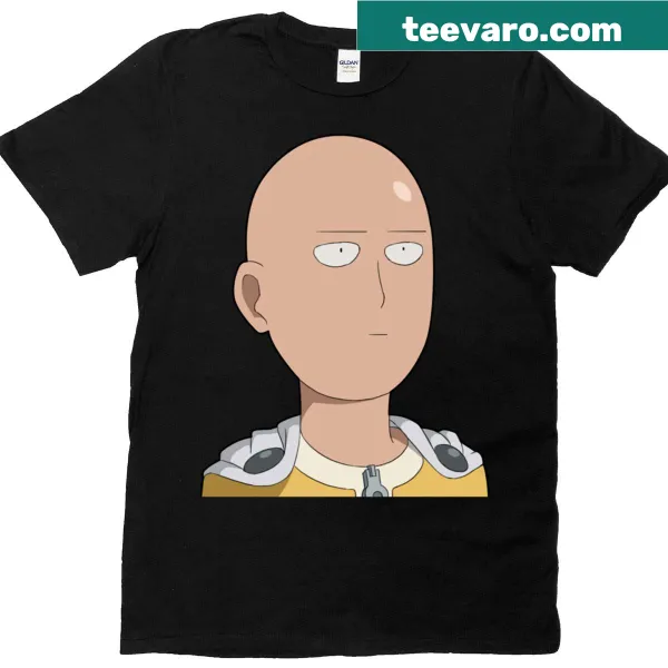 Illustration of Saitama from One-punch Man on a t-shirt