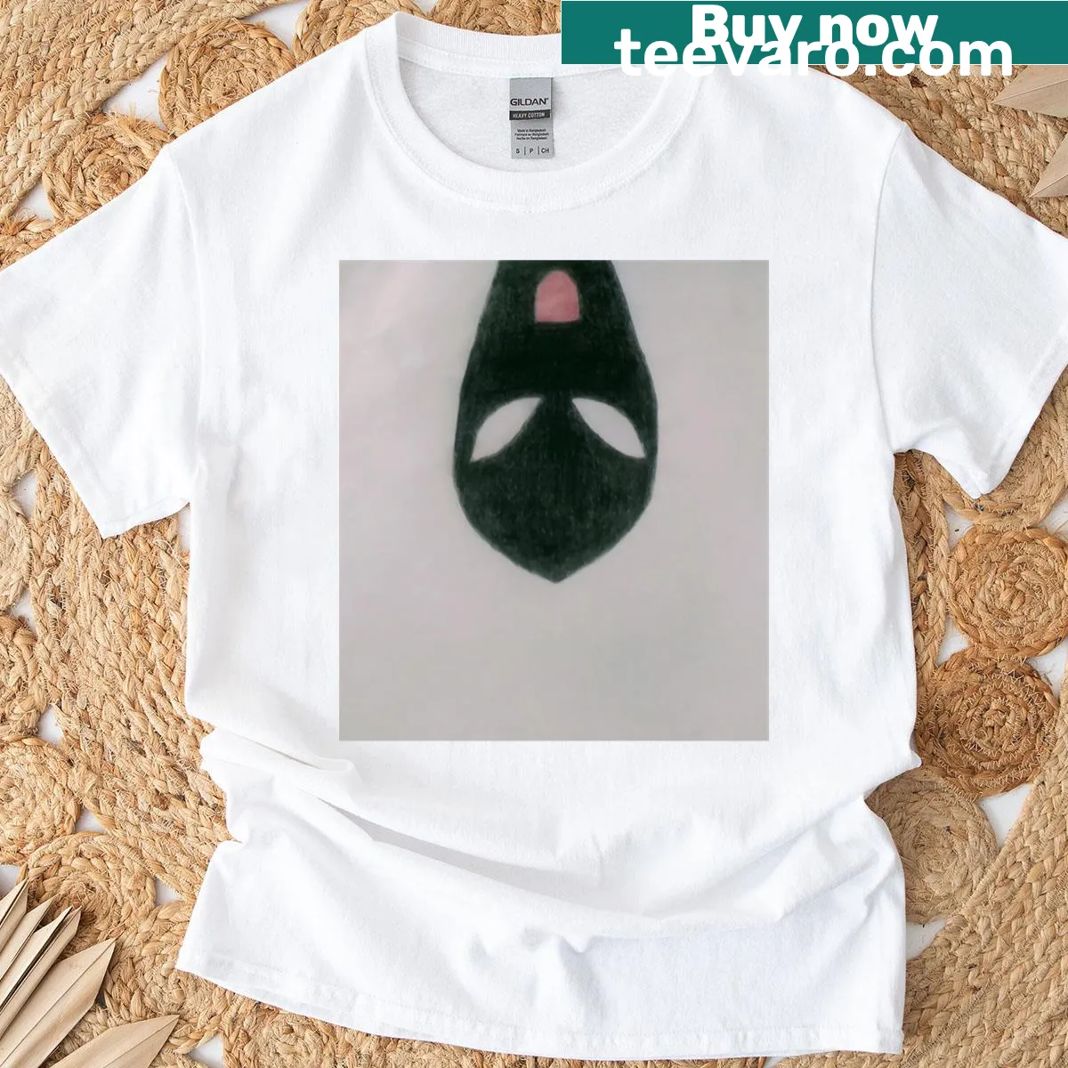 Silhouette design of aliens on a fun T-shirt for space enthusiasts. — on a men's t-shirt