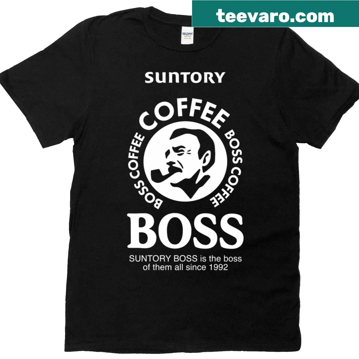 T-shirt featuring the phrase 'The Boss Is The Boss Of Them All' in classic typography — on a men's t-shirt