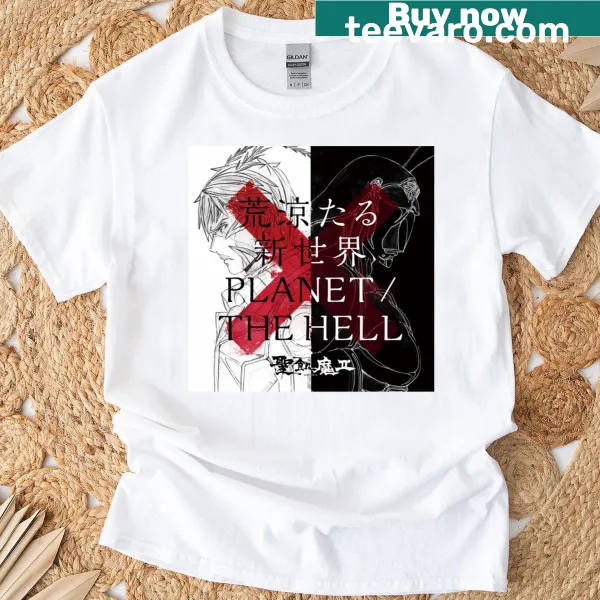 Dystopian graphic from Terra Formars Revenge on a t-shirt