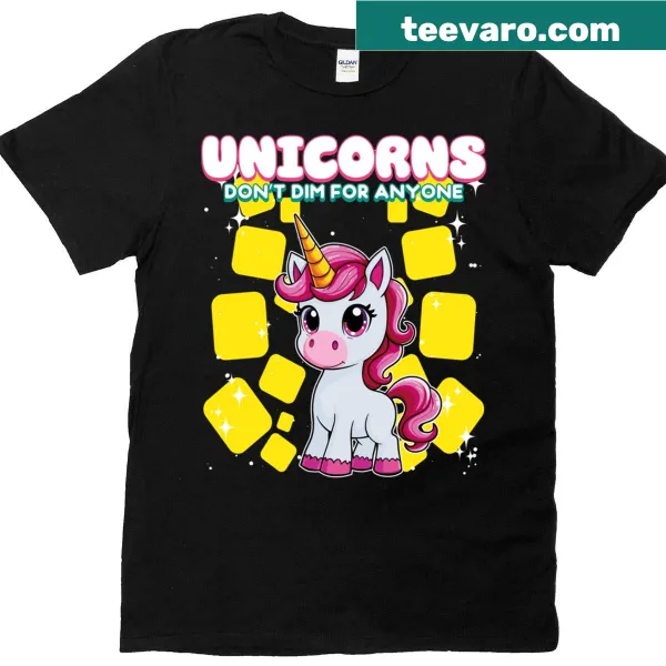 Charming unicorn graphic T-shirt for all unicorn lovers