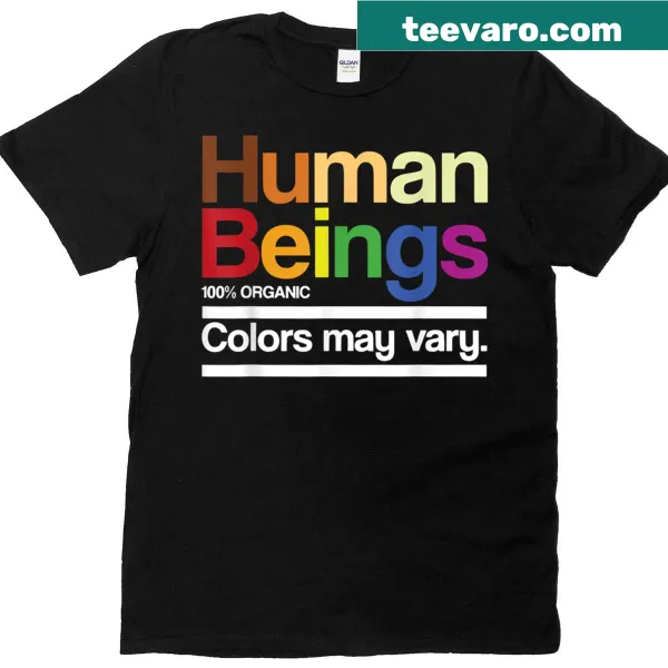 Retro-style T-shirt celebrating inclusivity and organic identity.