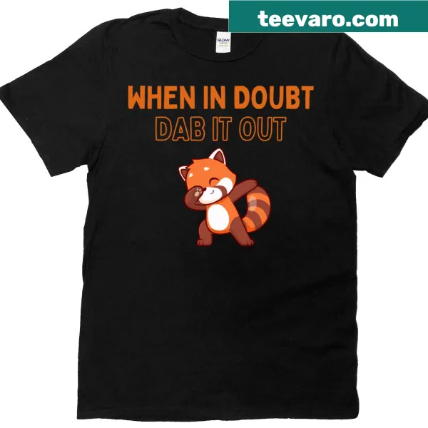 Oversized T-shirt with funny red panda meme design
