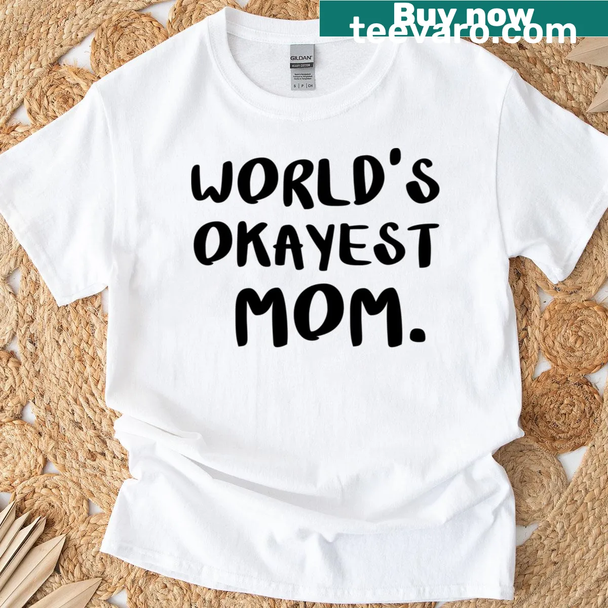 Funny graphic t-shirt for moms with a humorous saying — on a men's t-shirt