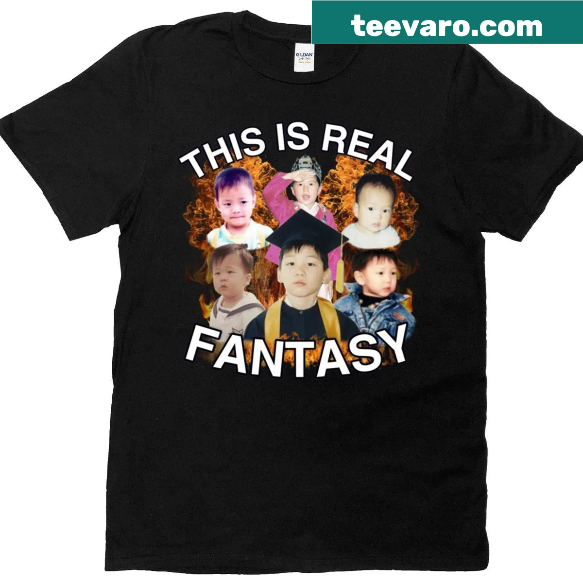 Retro fantasy t-shirt celebrating '6 Vixx 524day' theme — on a men's t-shirt