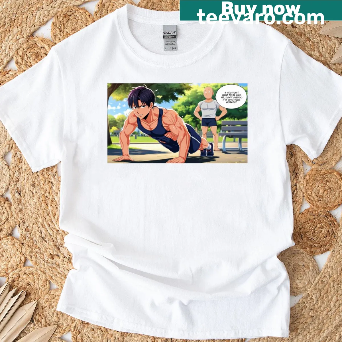 Anime character advice T-shirt design — on a men's t-shirt