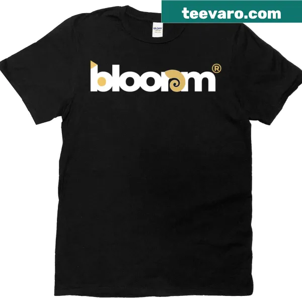 Simple white t-shirt with Blooram logo