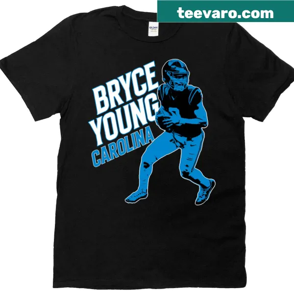 Carolina Panthers T-shirt featuring Bryce Young graphics