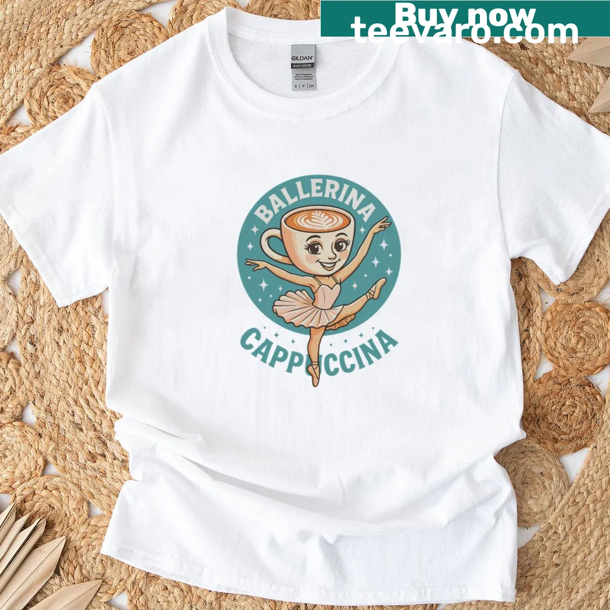 Cartoon capuchin monkey dancing on t-shirt — on a men's t-shirt