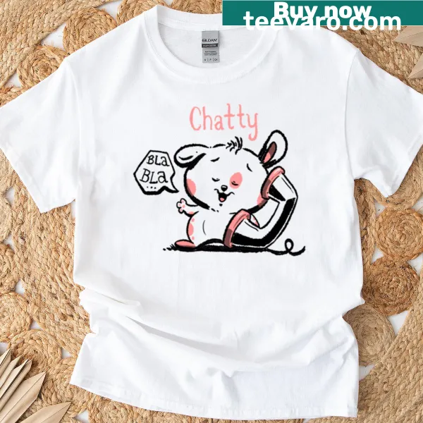 Cute cartoon chubby bunny rabbit t-shirt featuring a playful design