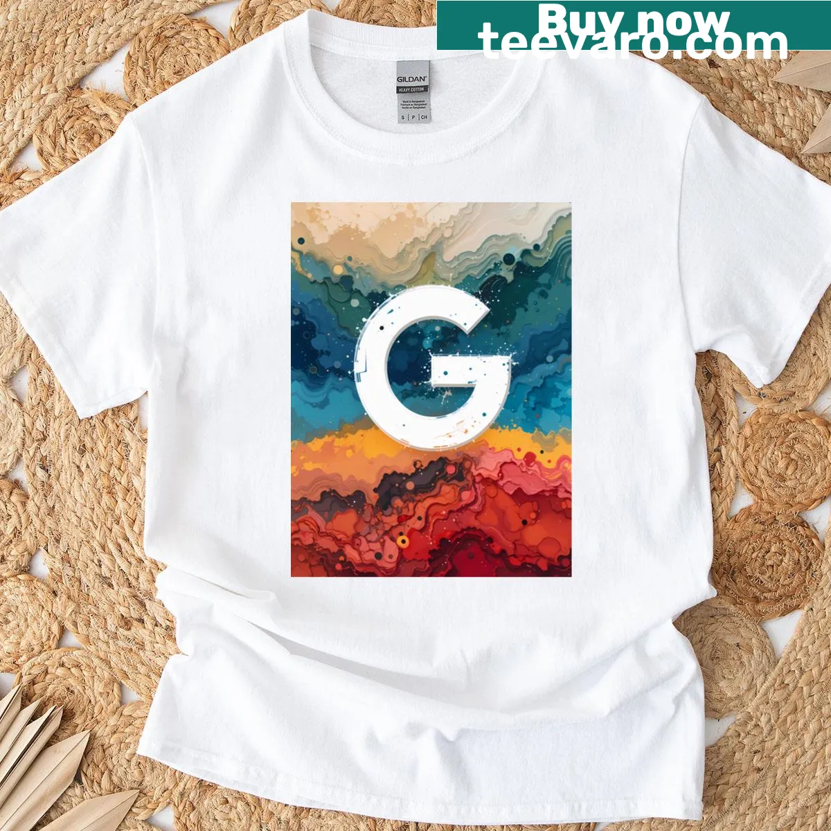 Illustrative Green Bay Packers celebration t-shirt — on a men's t-shirt