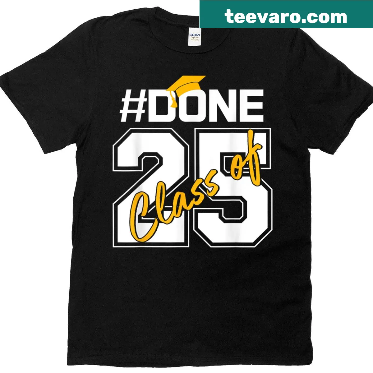 Graduation T-shirt for Class of 2025 — on a men's t-shirt