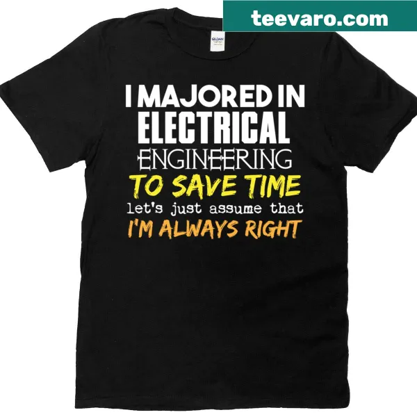 Electrical Engineering Major T-shirt with engaging typography