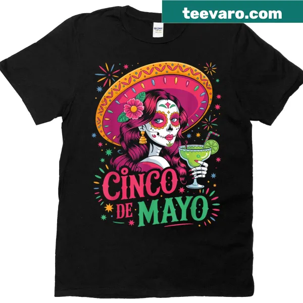 Cinco de Mayo T-shirt featuring humorous typography for women