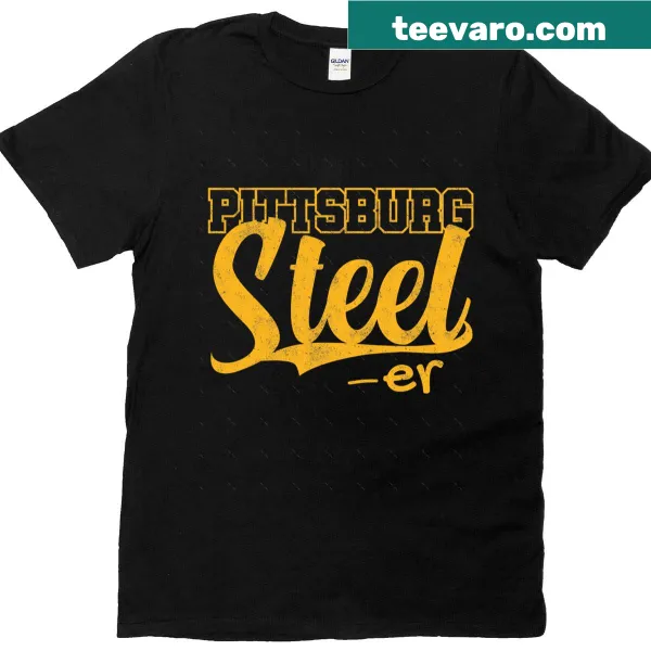 Oversized T-shirt with humorous Steelers design for football fans